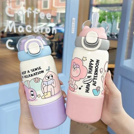 Cartoon Design Stainless Steel Kids Bottle